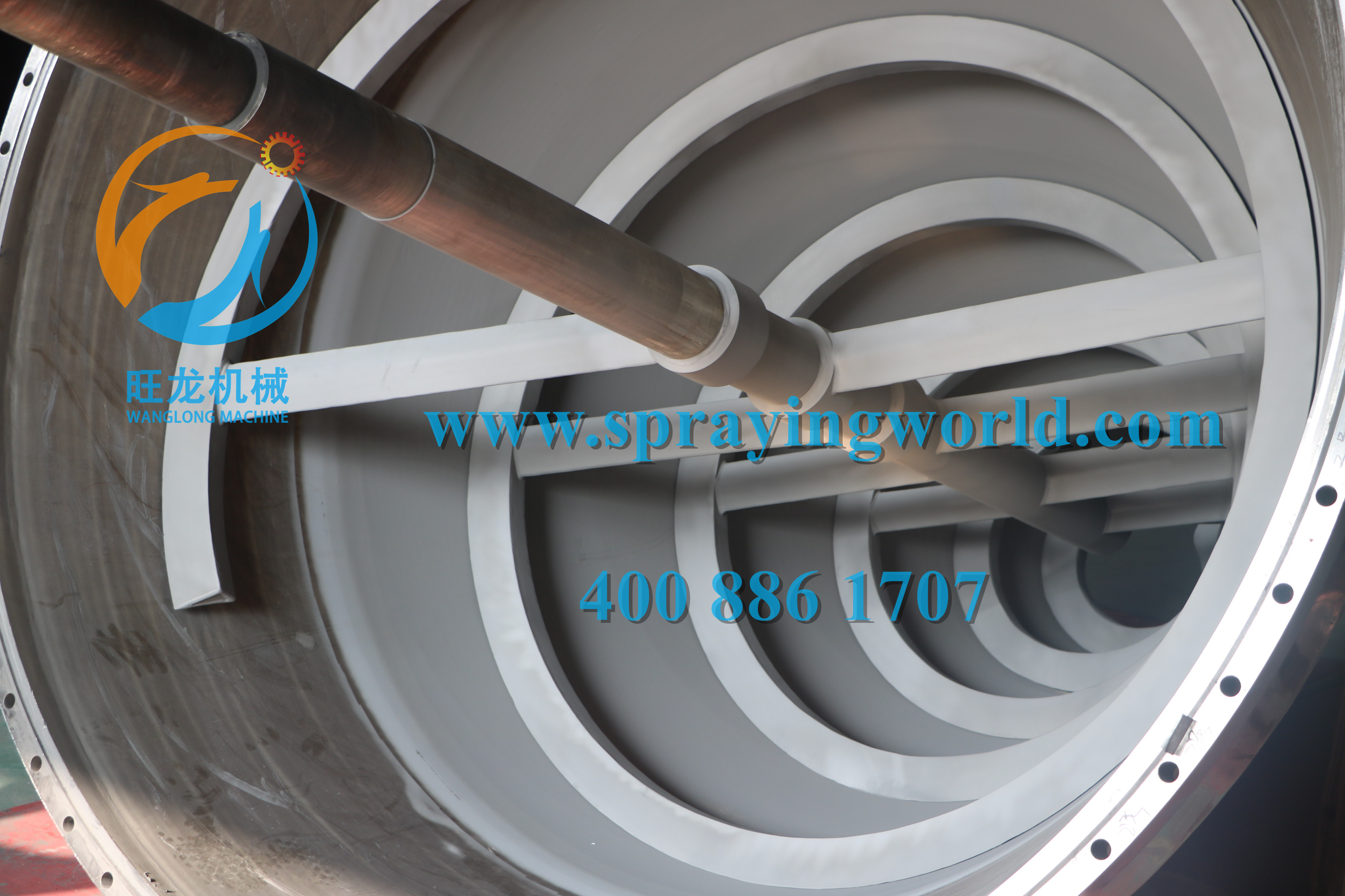 鋰電池正極材料生產混合設備噴涂耐磨碳化鎢涂層